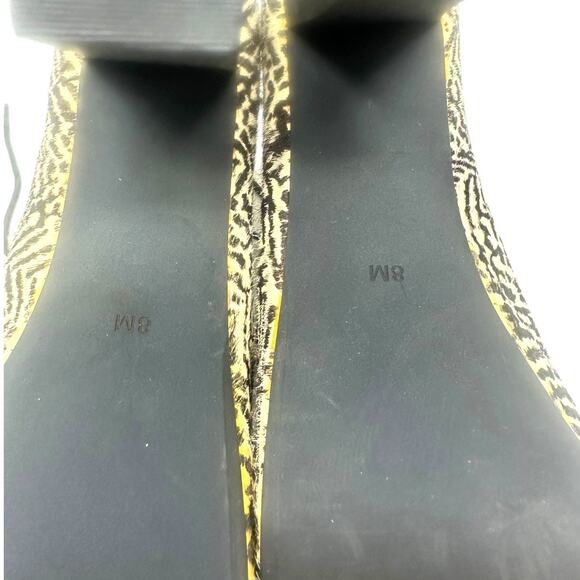 Jeffrey Campbell Lita Havana Last Fur Zebra Platform Booties Size 8 - Picture 8 of 9